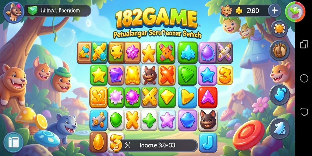 Gameplay seru dengan pencocokan blok warna-warni.