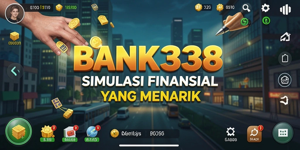 Screenshot BANK338 yang menampilkan interaksi seru dalam simulasi keuangan.