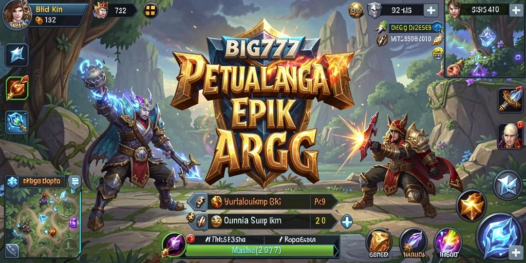 Tangkapan layar utama dari BIG777 menampilkan aksi pertarungan mendebarkan dalam dunia ARPG.
