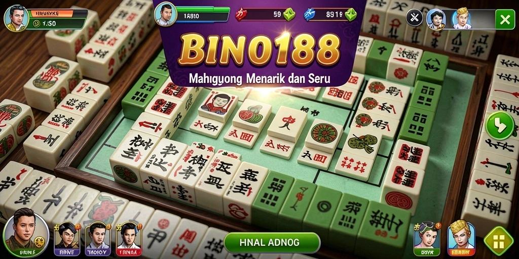Tangkapan layar gameplay BINGO188 menunjukkan keseruan permainan Mahjong.