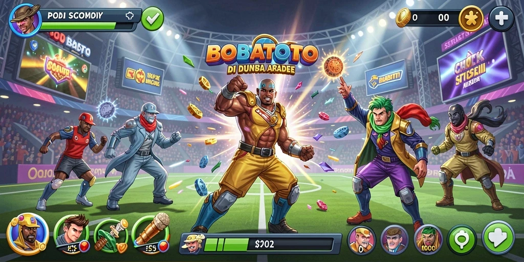 Tampilan gameplay seru dari BOBATOTO yang penuh tantangan.