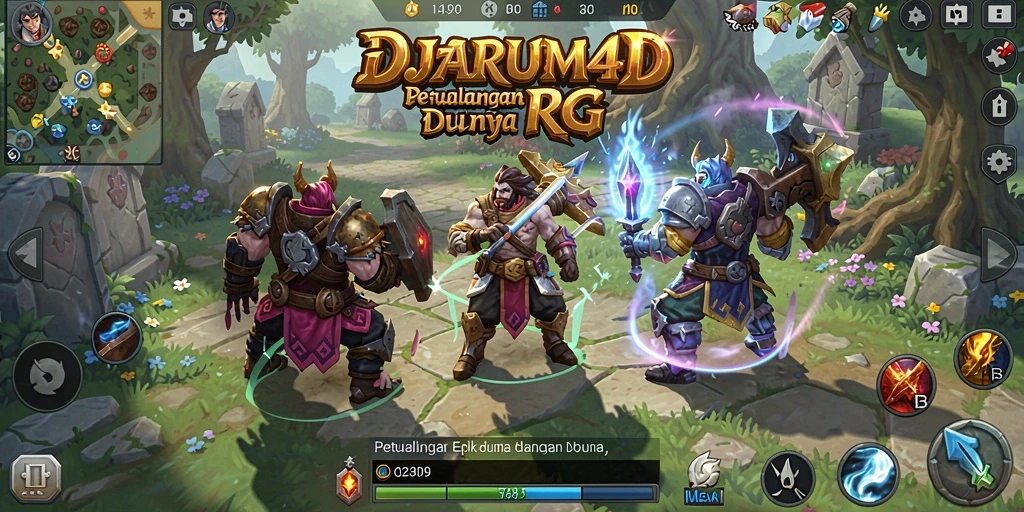 Tampilan seru dari gameplay DJARUM4D yang penuh aksi.