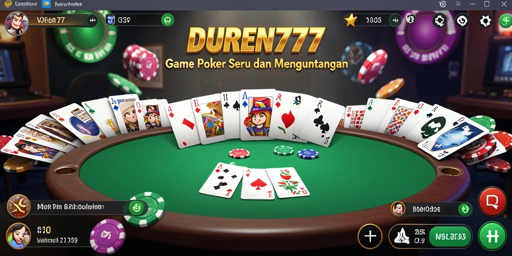 Tampilan gameplay DUREN777 yang seru dan menegangkan.