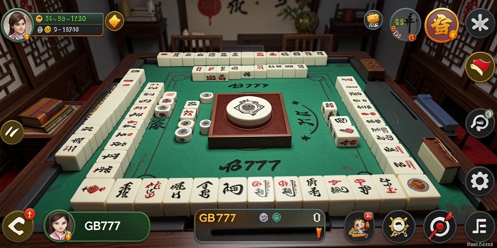Screenshot menunjukkan gameplay seru dan grafis Mahjong.