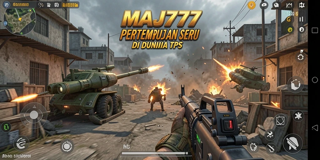 Tampilan utama gameplay <strong>MAJ777</strong> dengan aksi tembak-menembak yang intens.