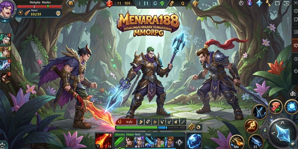 Screenshot MENARA188 menampilkan gameplay seru dalam petualangan MMORPG.