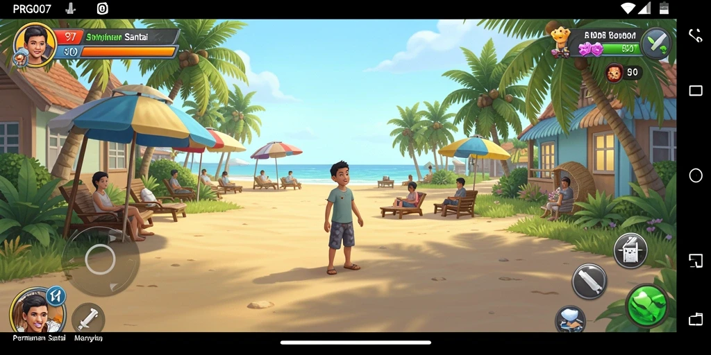 Tampilan gameplay PRG007 yang menarik dan penuh warna.