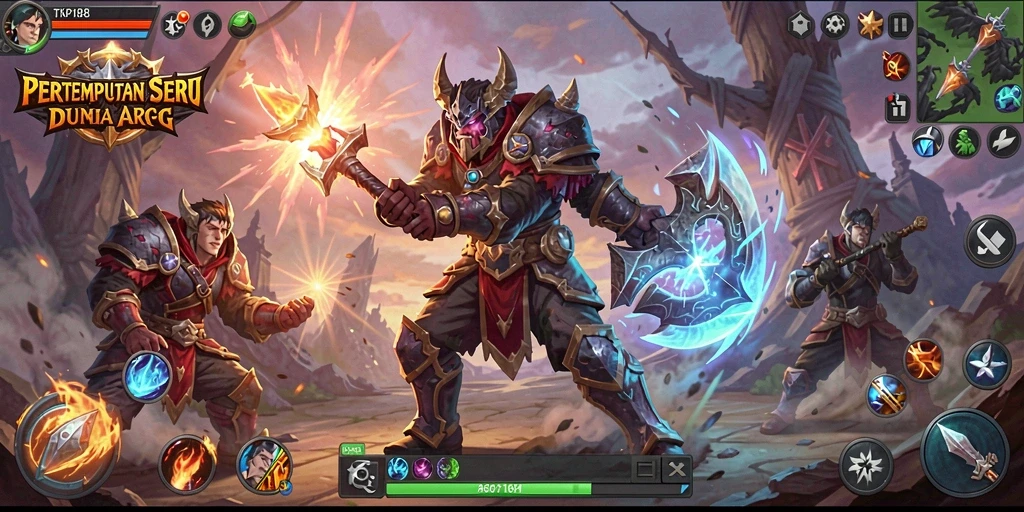 Tangkapan layar dari gameplay seru di TKP188 yang menggambarkan pertarungan hebat.