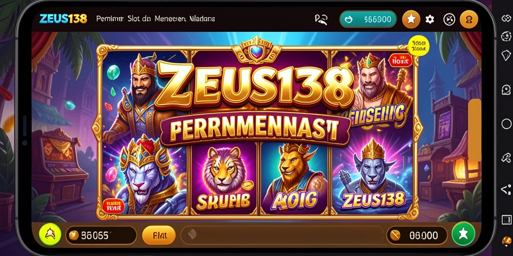 Tampilan gameplay ZEUS138 yang menarik dan penuh warna.